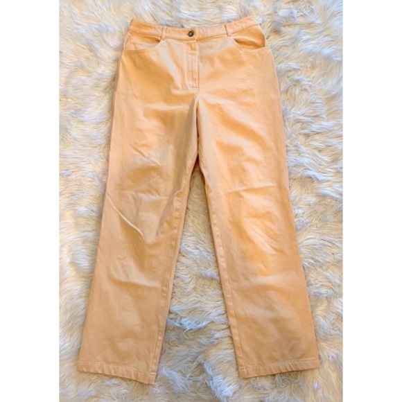 St. John Denim - ST JOHN SPORT Peach Classic Straight Leg Jeans